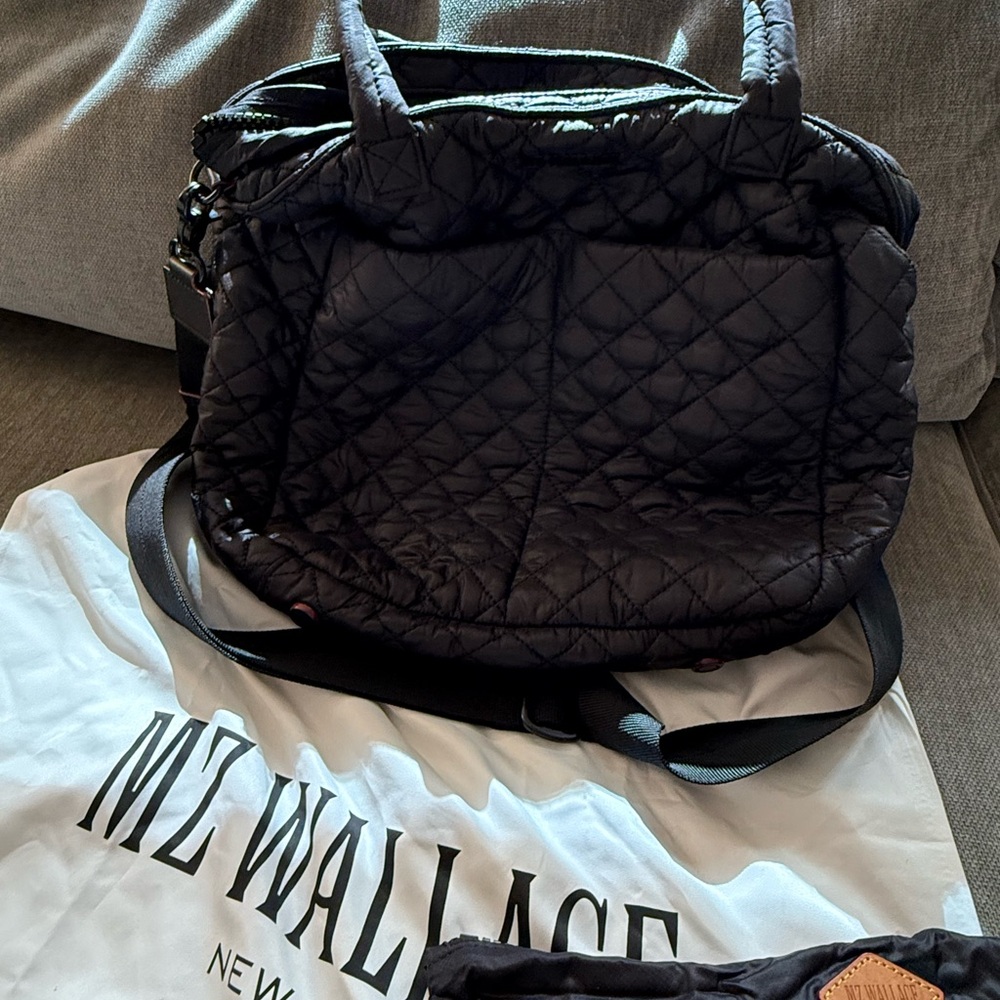 MZ Wallace Black Quilted Tote